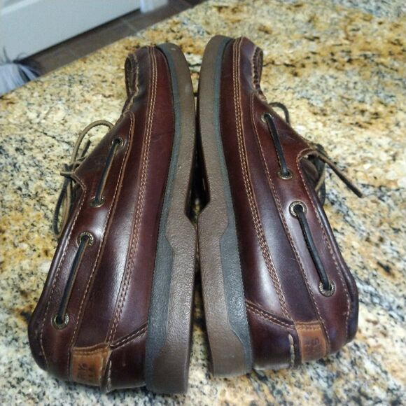 Sperry Top Sider Mako Collection 2 Eye Canoe Boat Shoe 0764027 Brown Leather 8.5 - Picture 7 of 13